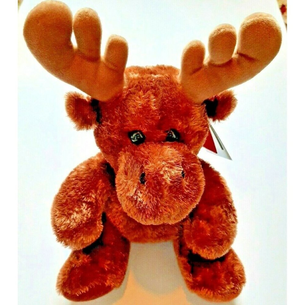 Plush Stuffed Moose My Maine Squeeze Aurora Maine 12" New with Tags